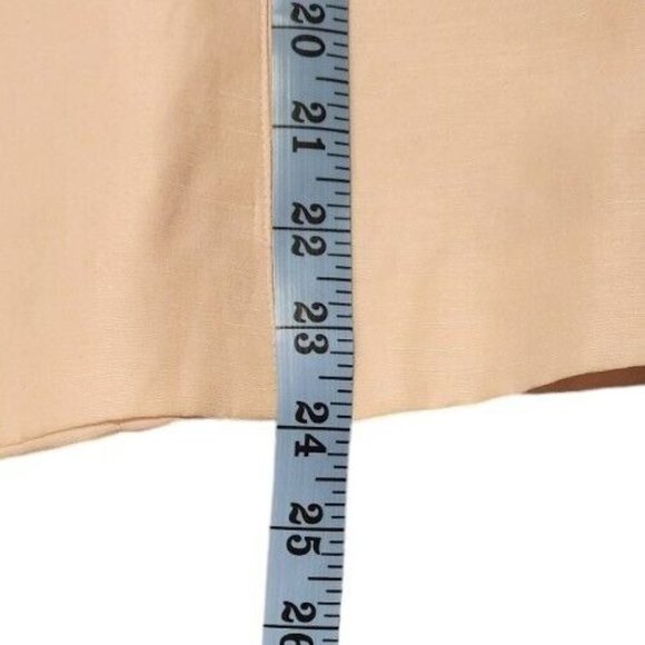 Vtg Oscar de la Renta Skirt Sz 8 Blazer Sz 6 Pale Pink Silk Linen Skirt Suit - Picture 5 of 15